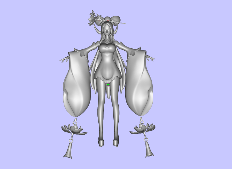 王者榮耀貂蟬GK白模，3D打印模型