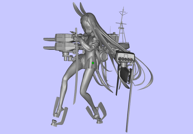 艦?zāi)飴u風3D模型文件3D打印
